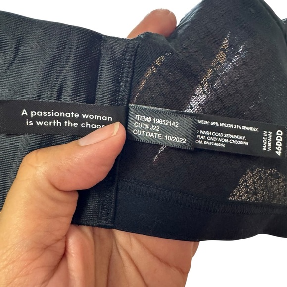 Torrid Curve 360 Back Smoothing Push-Up Plunge Bra Plus Size 46F Black Polka Dot - Picture 6 of 11